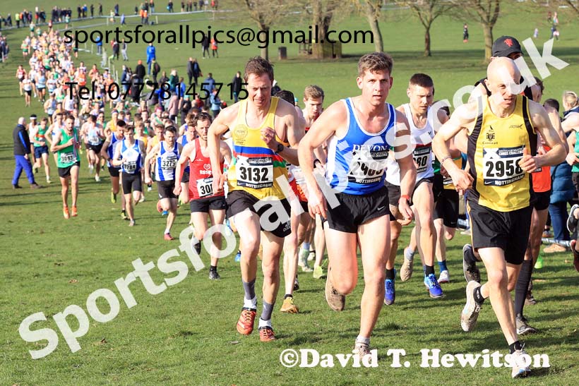 Senior Men, 2024 CAU Inter Counties Cross Country Champs., Wollaton Park, Nottingham. Photo: David T. Hewitson/Sports for All Pics